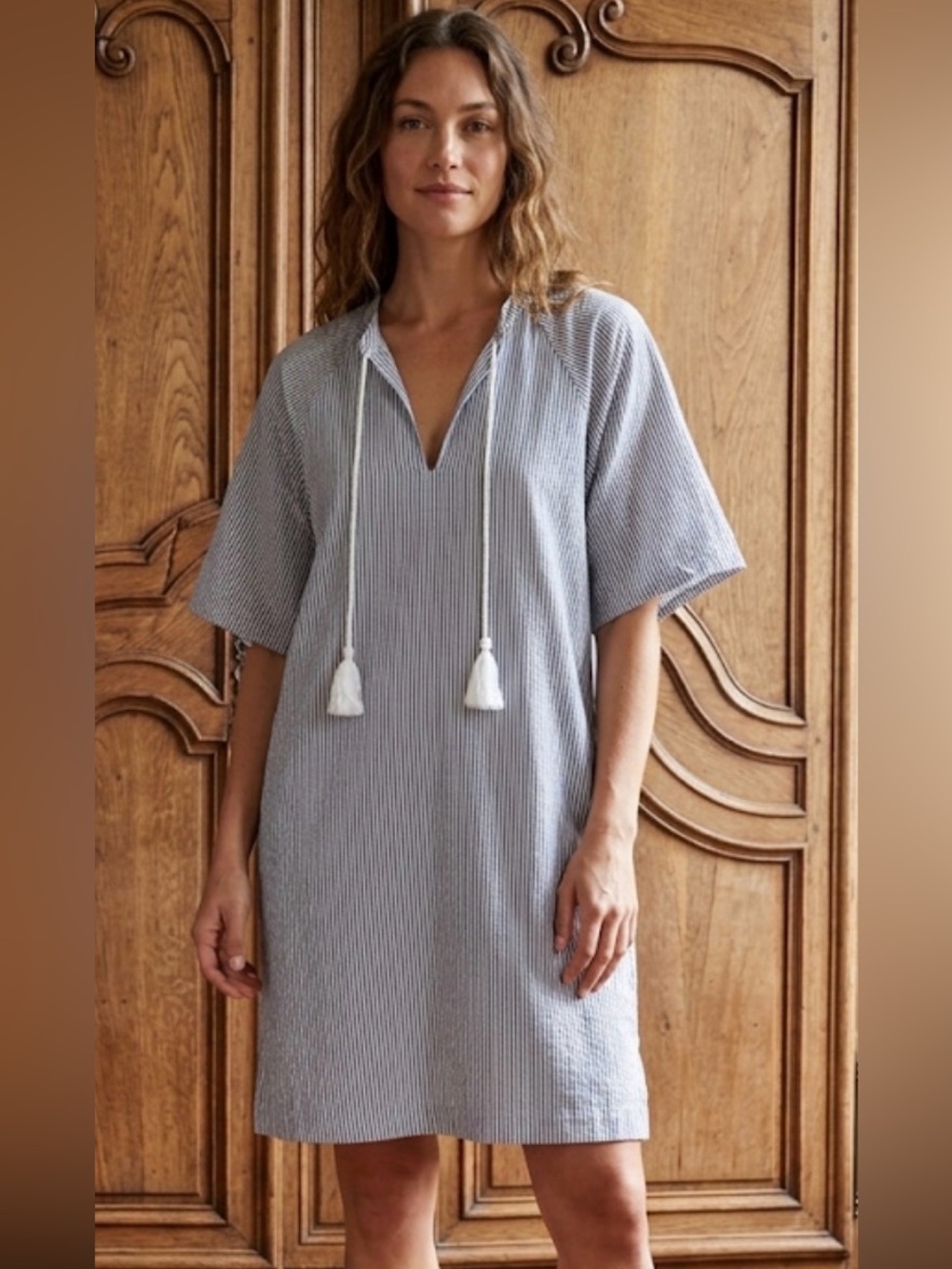 Maven West Seersucker Dress